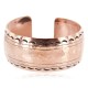Certified Authentic Hammered Handmade Navajo Pure Copper Native American Bracelet 12963-1