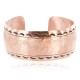 Certified Authentic Hammered Handmade Navajo Pure Copper Native American Bracelet 12963