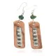 Handmade .925 Sterling Silver Hooks Navajo Natural Turquoise Native American Pure Copper Dangle Earrings 18210-7 Handmade .925 Sterling Silver Hooks Navajo Natural Turquoise Native American Pure Copper Dangle Earrings 18210-7