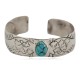 Certified Authentic Handmade Bear Navajo Navajo Natural Turquoise Native American Nickel Bracelet 13141-6