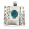Certified Authentic Handmade Bear Paw Nickel Navajo Natural Turquoise Native American Pendant 13071-10
