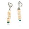 Certified Authentic Handmade Heart Navajo .925 Sterling Silver Dangle Native American Earrings Natural Turquoise Spiny Oyster 18032-3