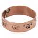 Certified Authentic Handmade Horse Navajo Native American Pure Copper Ring 17091-13