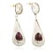 Certified Authentic Handmade Navajo .925 Sterling Silver Dangle Native American Earrings Natural Sugilite 27189-3