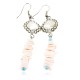 Certified Authentic Handmade Navajo .925 Sterling Silver Dangle Native American Earrings Natural Turquoise Spiny Oyster 18032-2