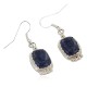Certified Authentic Handmade Navajo .925 Sterling Silver Natural Lapis Native American Dangle Earrings 97006-2 Certified Authentic Handmade Navajo .925 Sterling Silver Natural Lapis Native American Dangle Earrings 97006-2