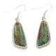 Handmade Navajo .925 Sterling Silver Natural Turquoise Native American Dangle Earrings 97008-2