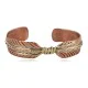 Handmade Navajo Brass Native American Pure Copper Bracelet 92023-5
