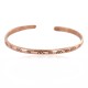 Certified Authentic Handmade Navajo Native American Pure Copper Bracelet 13156-1