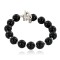 Certified Authentic Navajo Natural Black Onyx Link Native American Bracelet 12742-107