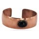 Certified Authentic Handmade Navajo Natural Black Onyx Native American Pure Copper Bracelet 92022 Certified Authentic Handmade Navajo Natural Black Onyx Native American Pure Copper Bracelet 92022