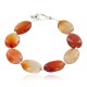 Certified Authentic Navajo Natural Carnelian Link Native American Bracelet 1 12742-113