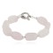Certified Authentic Navajo Natural Native American Pink Quartz Link Bracelet 12742-112