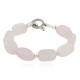 Certified Authentic Navajo Natural Native American Pink Quartz Link Bracelet 12742-112