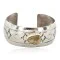 Handmade Navajo Natural Turquoise Native American Nickel Bracelet 13082-4 Handmade Navajo Natural Turquoise Native American Nickel Bracelet 13082-4