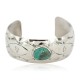 Certified Authentic Handmade Navajo Natural Turquoise Native American Nickel Bracelet 13092-1