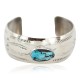 Certified Authentic Handmade Navajo Natural Turquoise Native American Nickel Bracelet 13092-2