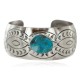 Certified Authentic Handmade Navajo Natural Turquoise Native American Nickel Bracelet 92001-1 Certified Authentic Handmade Navajo Natural Turquoise Native American Nickel Bracelet 92001-1