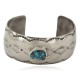 Certified Authentic Handmade Navajo Natural Turquoise Native American Nickel Bracelet 92001-3