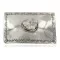 Handmade Navajo Nickel Natural White Buffalo Native American Buckle 1217-1 Handmade Navajo Nickel Natural White Buffalo Native American Buckle 1217-1