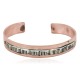 Certified Authentic Handmade Navajo Pure Copper and .925 Sterling Silver Native American Bracelet 12952-2