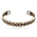 Handmade Navajo Pure Copper and Brass Native American Bracelet 12958-3