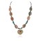 Certified Authentic Heart Navajo .925 Sterling Silver Natural Turquoise Green Jasper Hematite Native American Necklace 16092-7