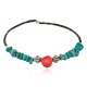 Certified Authentic Heishi Coral Turquoise Navajo Native American Adjustable Wrap Bracelet 13151-160 Certified Authentic Heishi Coral Turquoise Navajo Native American Adjustable Wrap Bracelet 13151-160
