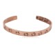 Certified Authentic Horny Toad Handmade Navajo Native American Pure Copper Bracelet 24492-2