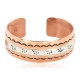 Certified Authentic Horse Maze Navajo .925 Sterling Silver Handmade Native American Pure Copper Bracelet  13097-12