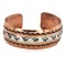 Certified Authentic Horse Maze Navajo Handmade .925 Sterling Silver Native American Pure Copper Bracelet  92018-1