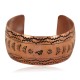 Certified Authentic Horse Navajo Handmade Native American Pure Copper Bracelet 12777-102