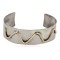Certified Authentic Maze Handmade Navajo Native American Brass Nickel Bracelet 13142-1