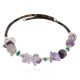 Certified Authentic Natural Heishi Amethyst Turquoise Navajo Native American Adjustable Wrap Bracelet 13153-5