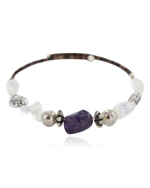 Certified Authentic Natural Heishi Jasper Opalite Navajo Native American Adjustable Wrap Bracelet 13153-3