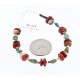 Certified Authentic Navajo .925 SILVER Natural Turquoise Jasper Native American Bracelet 371007770355