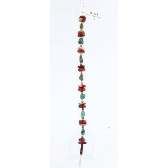 Certified Authentic Navajo .925 SILVER Natural Turquoise Jasper Native American Bracelet 371007770355