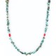 Certified Authentic Navajo .925 SILVER Turquoise CORAL Native American Necklace 371016848018