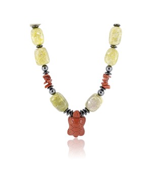Certified Authentic Navajo .925 Sterling Silver Agate Gold Stone Native American Necklace 371039147570