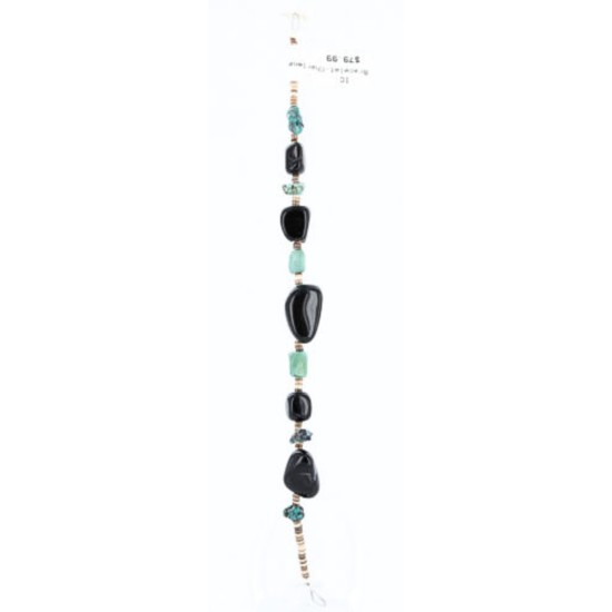 Certified Authentic Navajo .925 Sterling Silver and Turquoise and Black ONYX Native American Bracelet 390786412935
