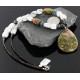 Certified Authentic Navajo .925 Sterling Silver and WHITE Turquoise Native American Necklace 371105449739