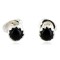 Certified Authentic Navajo .925 Sterling Silver Black Onyx Stud Native American Earrings 371124553391