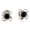 Certified Authentic Navajo .925 Sterling Silver Black Onyx Stud Native American Earrings 371129367407