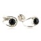 Certified Authentic Navajo .925 Sterling Silver Black Onyx Stud Native American Earrings 390909190728