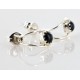 Certified Authentic Navajo .925 Sterling Silver Black Onyx Stud Native American Earrings 390909190728