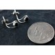 Certified Authentic Navajo .925 Sterling Silver Black Onyx Stud Native American Earrings 390909190728