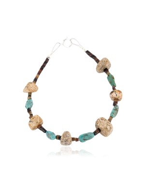 Certified Authentic Navajo .925 Sterling Silver BOULDER Turquoise Native American Bracelet 390794124947