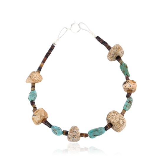 Certified Authentic Navajo .925 Sterling Silver BOULDER Turquoise Native American Bracelet 390794124947