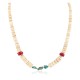 Certified Authentic Navajo .925 Sterling Silver Coral Natural Turquoise Graduated Melon Shell Native American Necklace  25289-5