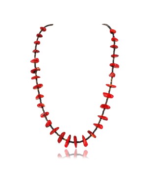 Certified Authentic Navajo .925 Sterling Silver Graduated Coral and Heishi Native American Necklace 390749699403